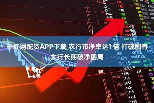 千红网配资APP下载 农行市净率达1倍 打破国有大行长期破净困局