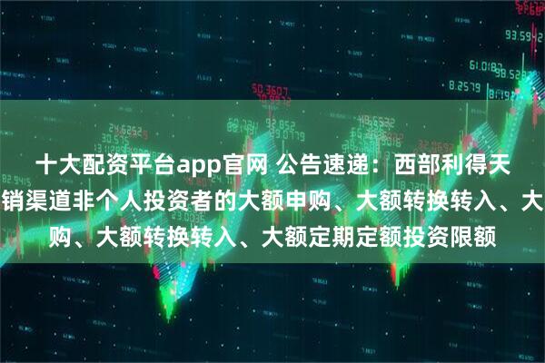 十大配资平台app官网 公告速递：西部利得天添鑫货币基金调整代销渠道非个人投资者的大额申购、大额转换转入、大额定期定额投资限额